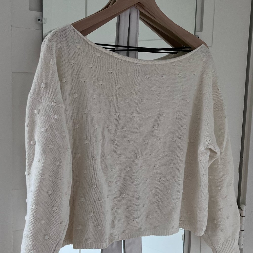 Callahan x Revolve Knit Polka Dot Sweater